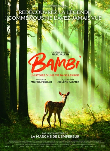 cinéma,critique,film,bambi,l'histoire d'une vie dans les bois,michel fessler,laurent perez del mar,mylène farmer,félix salten,laurence buchmann,daniel meyer,16 octobre 2024,festival cinéroman de nice 2024,festival du film du croisic,adaptation littéraire