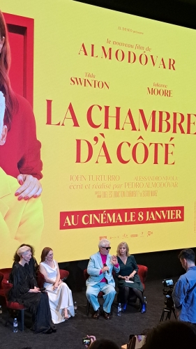 cinéma,la chambre d'à côté,pedro almodovar,critique,film,avant-première,pathé palace,2025,tilda swinton,julianne moore,lion d'or venise,allociné,club allociné