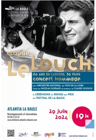 cinéma,musique de film,bo,festival du cinéma et musique de film de la baule 2024,palmarès,10ème festival du cinéma et musique de film de la baule,claude lelouch,francis lai,la baule